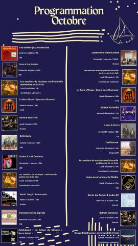 Programme poster: Octobre 2026