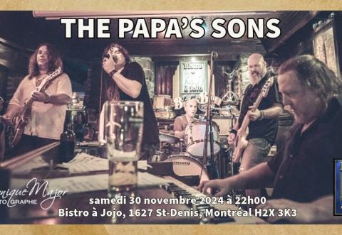 Poster: THE PAPA'S SONS au Bistro à Jojo le 30 novembre 2024