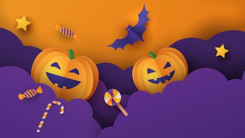 Poster: Soirée d'Halloween à la bibliothèque du Vieux-Saint-Laurent