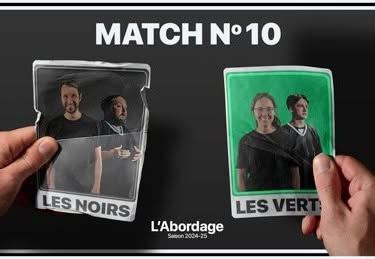 Poster: Match #10 de L'Abordage : Noirs et Verts, Le Boq / Boquébière - Microbrasserie, Sunday, November 17