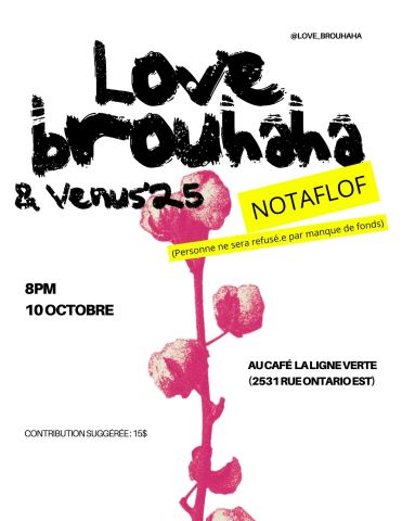 Affiche : Love Brouhaha et Venus'25