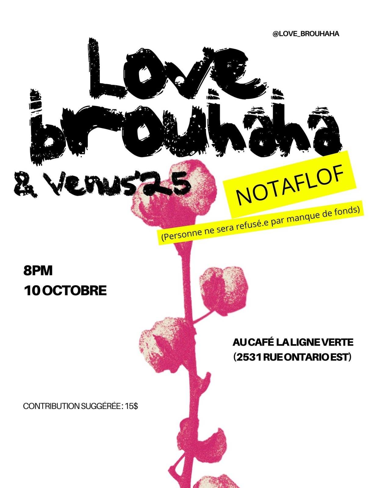 Affiche : Love Brouhaha et Venus'25