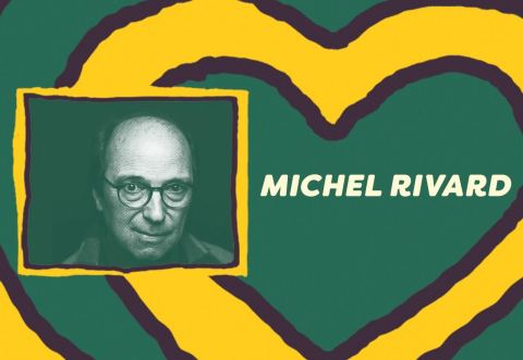 Poster: Michel Rivard Festival en chanson de Petite-Vallée, Grand Chapiteau Québecor, Saturday, August 5
