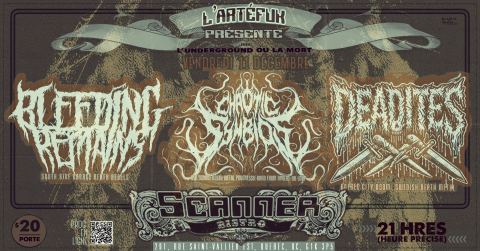 Poster: BLEEDING REMAINS + CHAOTIC SYMBIOS + DEADITES