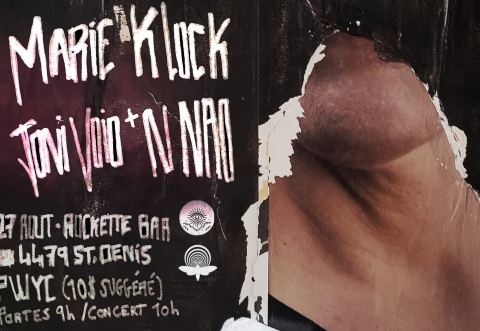 Poster: ◎Marie Klock (FR) ◉Joni Void+N NAO