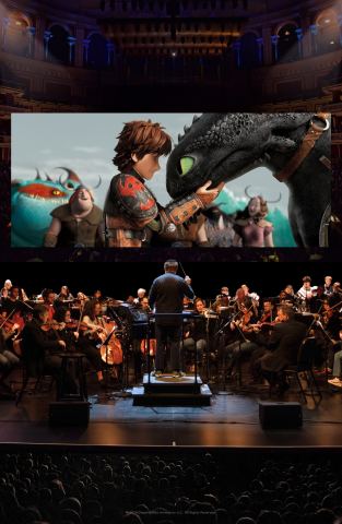 Poster: How to Train Your Dragon 2 en concert, Salle Wilfrid-Pelletier (Place des Arts), Saturday, January 30