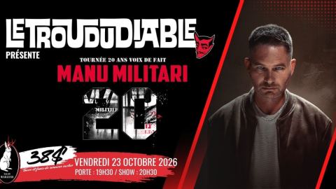 Poster: Manu Militari - 20 ans Voix de fait