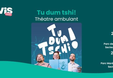 Poster: Tu dum tschi! par Youpi & cie - Théâtre ambulant, Parc de Coutances, Monday, July 27