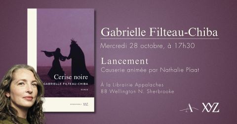 Poster: GABRIELLE FILTEAU-CHIBA - Cerise noire - LANCEMENT