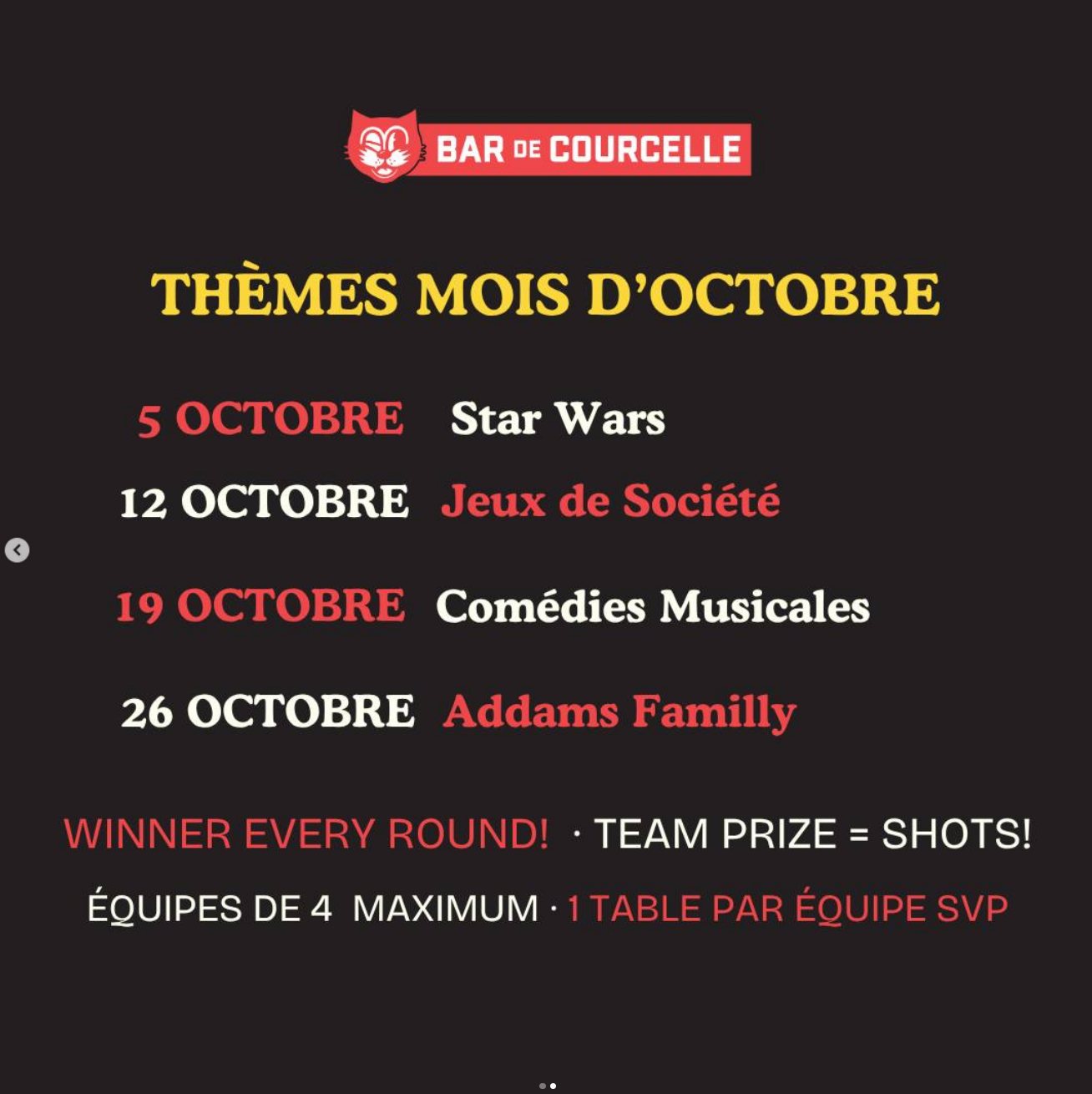 Affiche : Quiz bilingue du lundi : Jeux de société