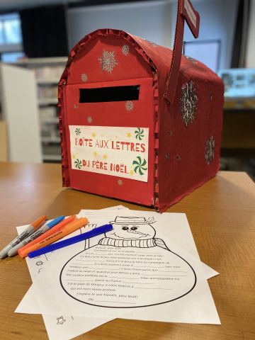 Poster: Atelier d'écriture de lettres au père Noël