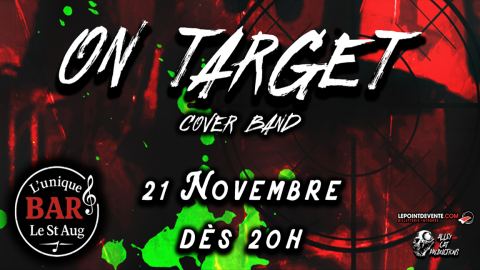 Poster: On Target cover band Live au Bar le St-Aug