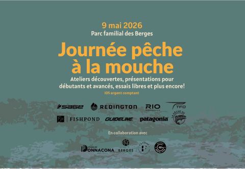 Poster: Journée pêche à la mouche, Parc Familial des Berges, Saturday, May 9
