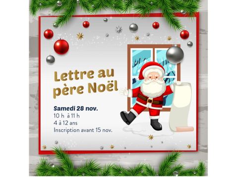 Poster: Atelier créatif - Lettre au père Noël
