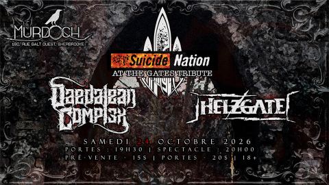 Poster: SUICIDE NATION / DAEDALEAN COMPLEX / HELZGATE - Sherbrooke