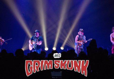 Poster: Québec Redneck Bluegrass Project à Sherbrooke avec GrimSkunk !