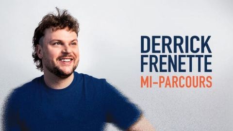 Poster: Derrick Frenette présente : Mi-parcours, Le Saint-Jean Comédie Club, Friday, April 9