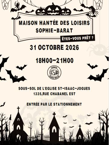 Poster: Maison hantée des loisirs Sophie-Barat