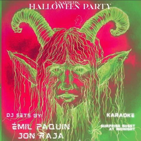 Poster: A SayPlus Halloween Party ft Emil Paquin Jon Raja & Juan Quintero