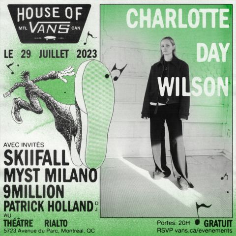 Poster: House of Vans: Charlotte Day Wilson + Skiifall + Myst Milano + 9Million + Patrick Holland (DJ)