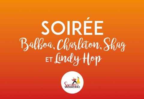 Poster: Soirée Lindy Hop / Balboa / Charleston / Shag, Swing Sherbrooke, Friday, January 23