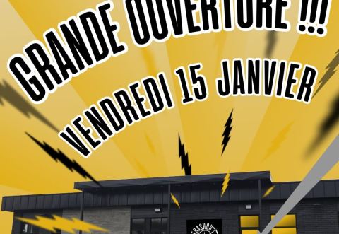 Affiche : Grande ouverture de la nouvelle salle de spectacle Hédashou!, Hedashou, vendredi 15 janvier