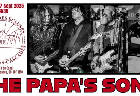 Poster: THE PAPA'S SONS au Village des Écluses le 27 septembre 2025