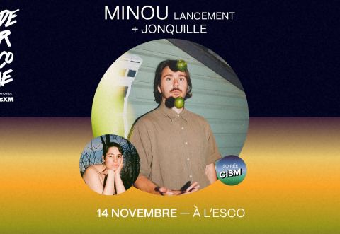 Poster: MINOU (lancement) + JONQUILLE, L'Escogriffe (L'Esco), Thursday, November 14