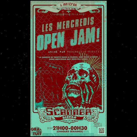 Poster: Les mercredis Open Jam!