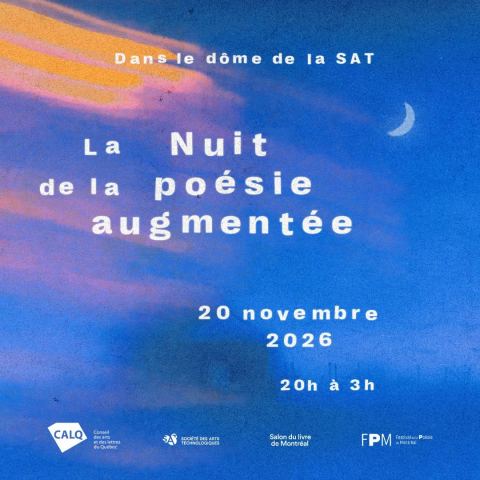Poster: La Nuit de la poésie augmentée