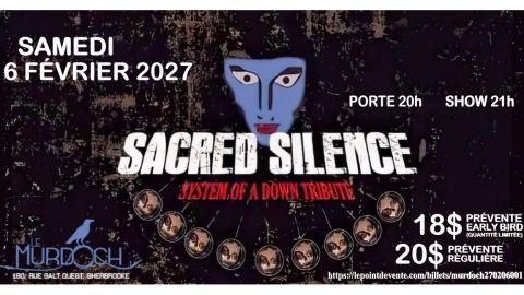 Poster: Hommage a System Of A Down ( Sacred Silence ), Le Murdoch, Saturday, February 6