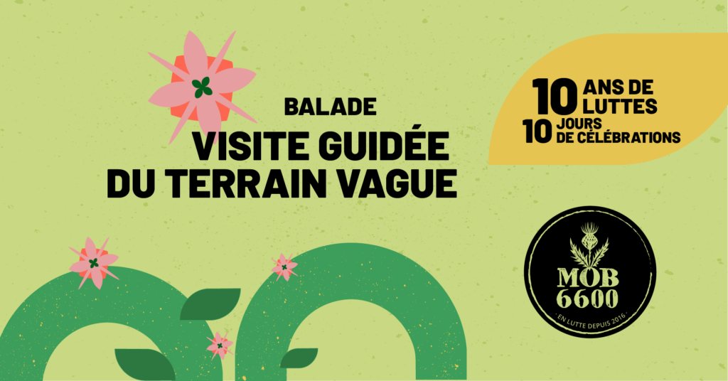 Affiche : Visite guidée du Terrain Vague