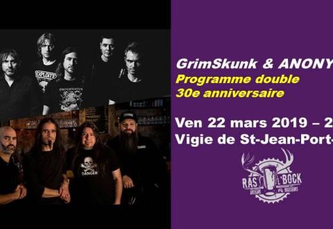 Poster: GrimSkunk & Anonymus, Vigie, Friday, March 22
