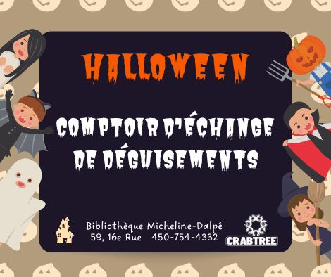 Poster: Comptoir d’échange de déguisements (enfant)