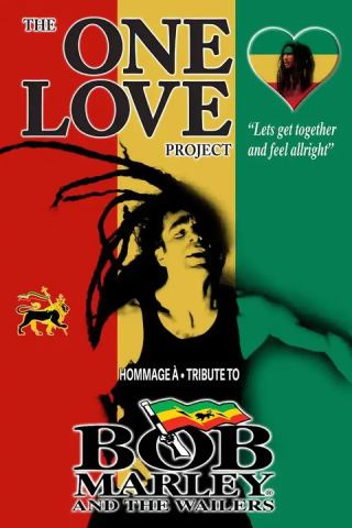 Poster: One Love Project hommage à Bob Marley, Restaurant Allegro, Saturday, June 12