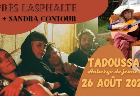 Poster: Après l'Asphalte et Sandra Contour à Tadoussac