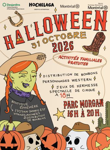Poster: L'Halloween dans Hochelaga : western au parc Morgan