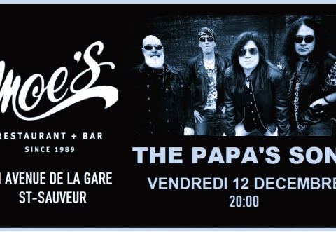 Poster: THE PAPA'S SONS au Moe's de St-Sauveur