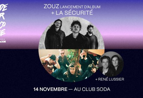 Poster: ZOUZ + LA SÉCURITÉ + René Lussier | CCF24