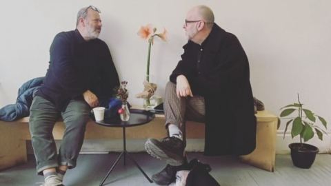 Poster: Entretien avec Derek McCormack et Micah Lexier : art, texte et collaboration présenté par la Bibliothèque publique d’Ottawa