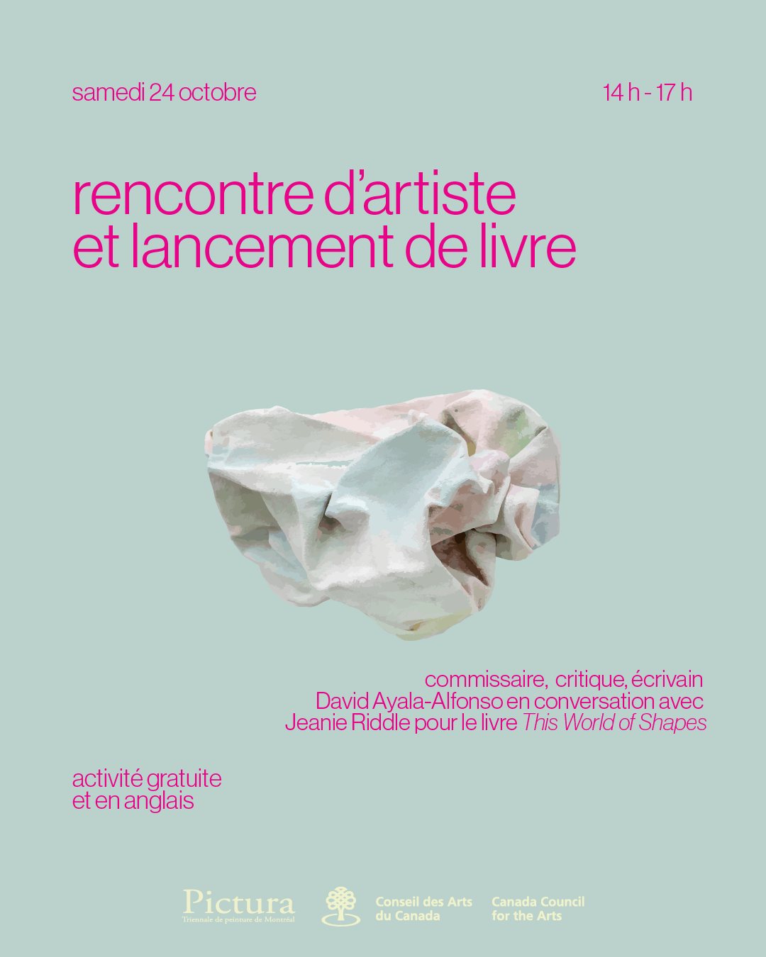 Lancement de livre et rencontre d'artiste – Jeanie Riddle