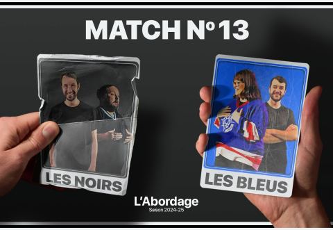 Poster: Match #13 de l'Abordage : Noirs et Bleus, Le Boq / Boquébière - Microbrasserie, Sunday, December 8
