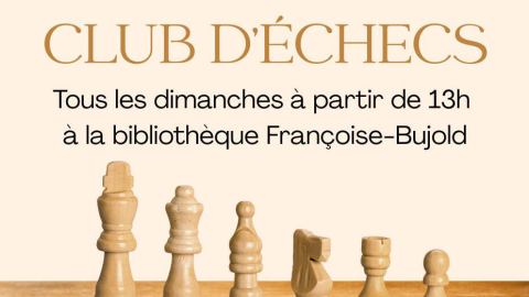 Poster: Club d'échecs