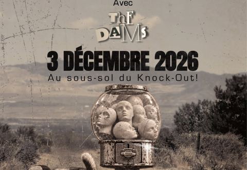 Poster: Saddy Gilmore avec The Dams, Knock-Out, Thursday, December 3