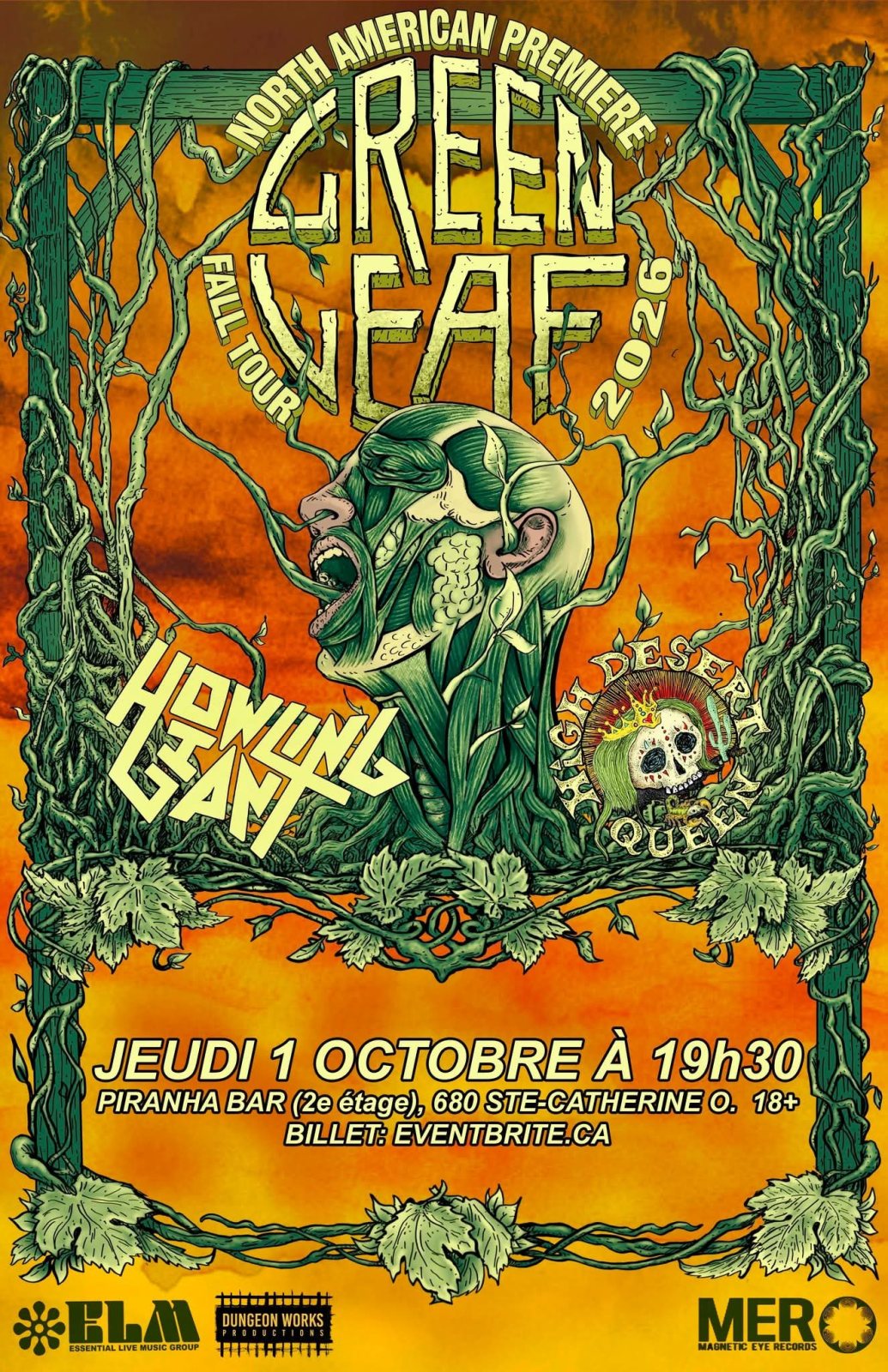 GREENLEAF, HOWLING GIANT et invités