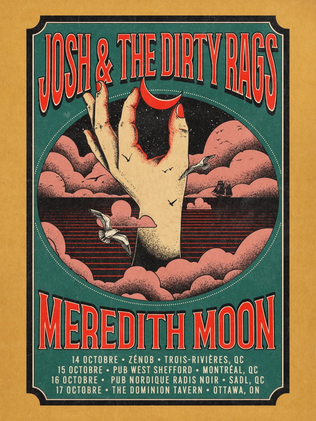 Affiche : Josh & The Dirty Rags + Meredith Moon