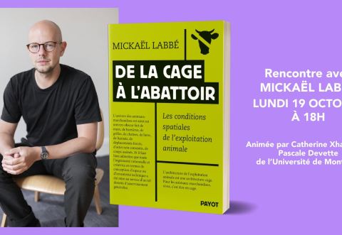 Poster: Rencontre avec Mickaël Labbé, Librairie Le port de tête, Monday, October 19