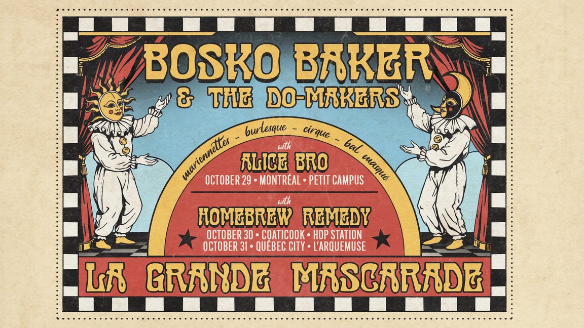 Affiche : La Grande Mascarade : Bosko Baker + Alice Bro