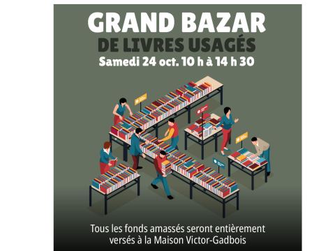 Poster: Grand bazar de livres usagés