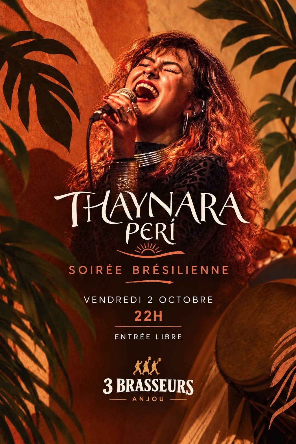 Affiche : Thaynara Perí — Soirée brésilienne